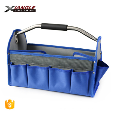 Folding Heavy Duty 16-Inch Storage Tool Tote Polyester